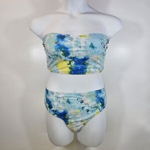 NWOT SHEIN Tie-Dye Strapless Bikini Set